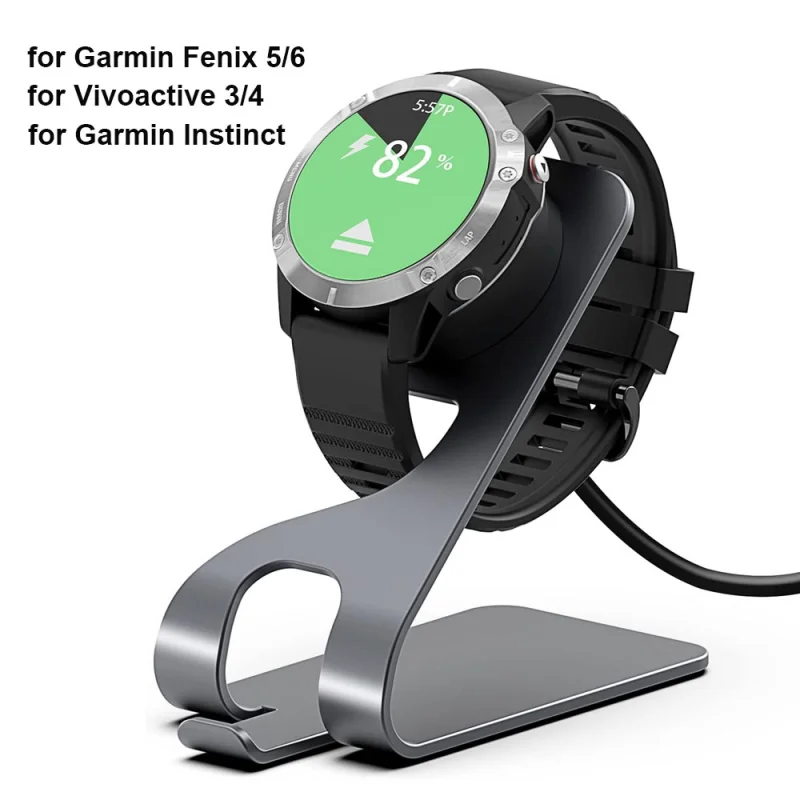 Metal Charging Stand Holder Smart Watch Charger Station For Venu3/3S fenix7 Vivoactive5 Smartwatch Accessories Charging stand