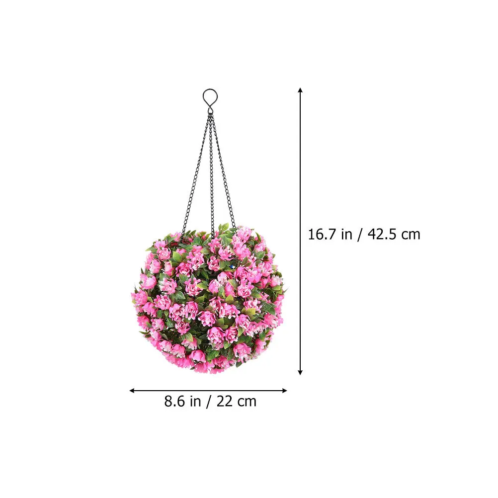 تعمل بالطاقة الشمسية الوردي زهرة معلقة توبياري الكرة مصباح ليد لحديقة الزفاف ديكور نبات اصطناعي مصباح في الهواء الطلق مقاوم للماء
