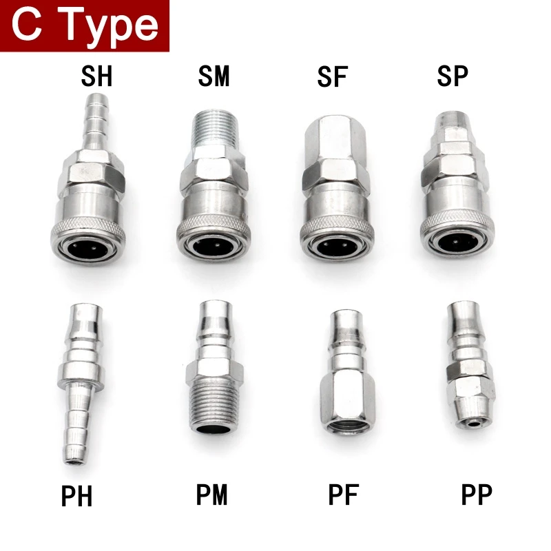 SP PP SM PM SF PF SH PH Pneumatic Fitting C Japan Type Hose Quick Coupling Connector Coupler Adapter For Air Compressor