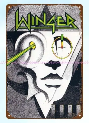 unique home decor WINGER Winger metal tin sign