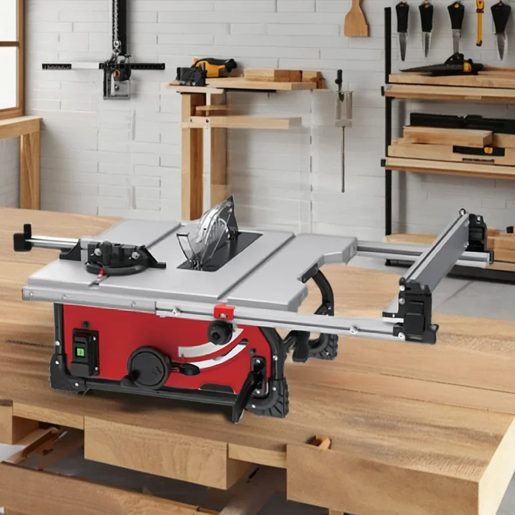 

#120v 60hz Wood /Aluminum Cutting Portable Table Saw For Woodworking