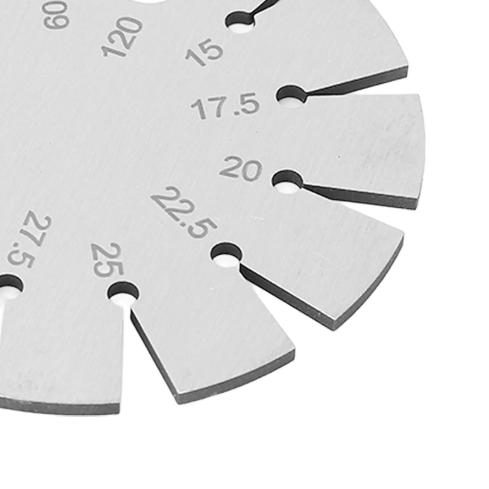 Bevel Angle Gauge Stainless Steel Oblique Edges Protractor For Knife Blade Measuring 15‑120 Degree