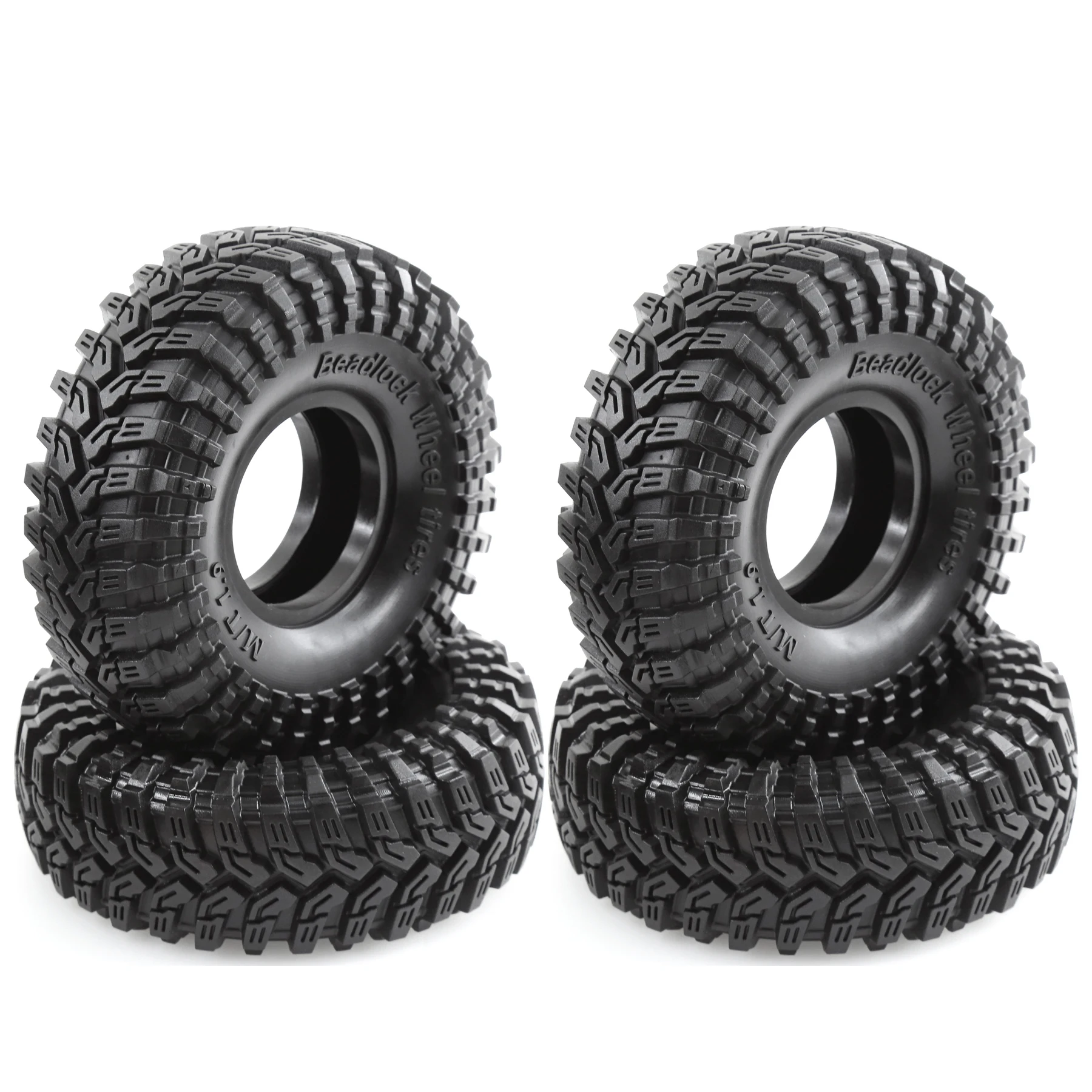 4PCS 1.9''/2.2'' Rubber Crawler Tires for 1/10 TRX4 TRX6 Axial SCX10 I II III 90046 AXI03007 Redcat GEN7 GEN8 RC4WD D90 image 3