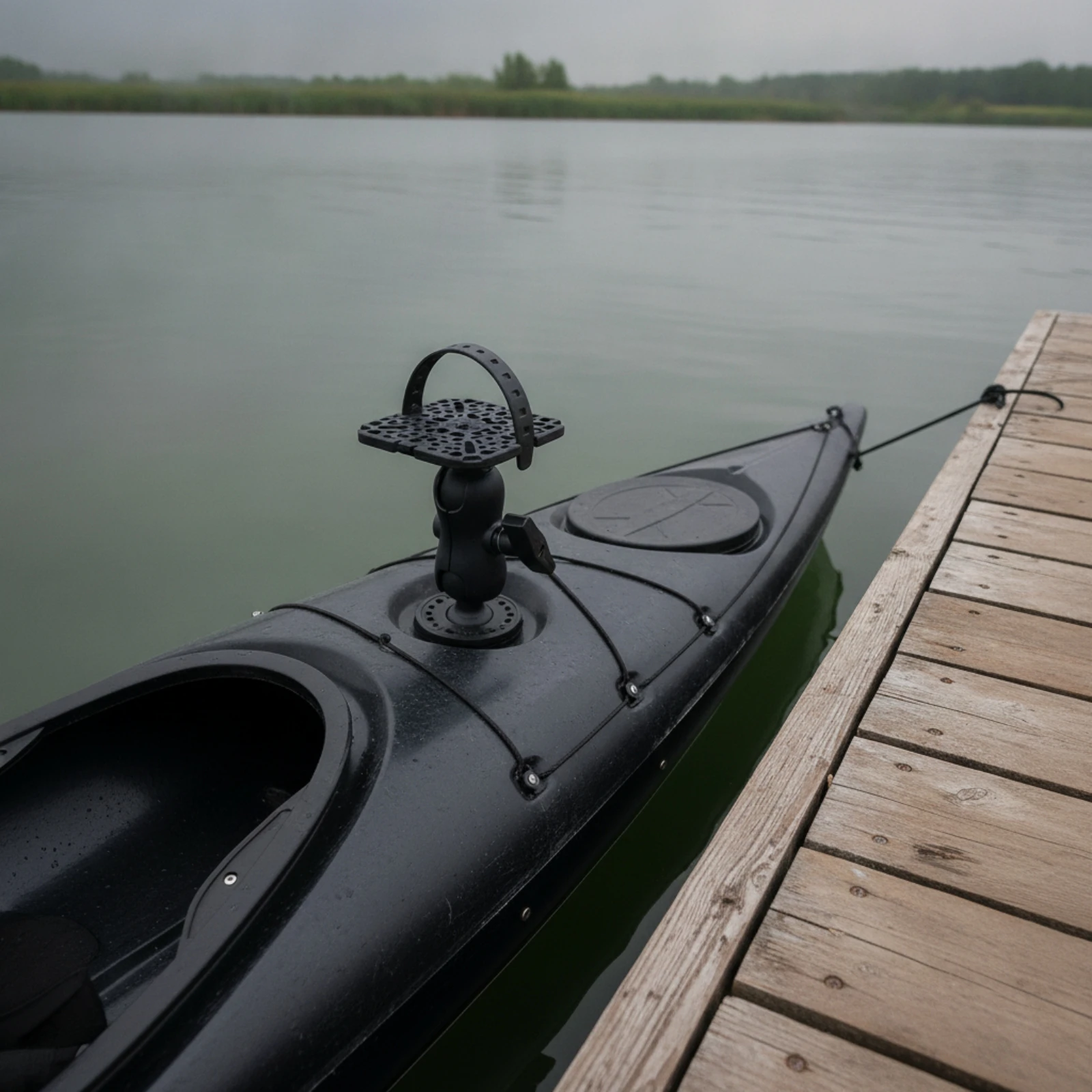 Fishing Accessories Mount Platform Wide Compatibility Mounting Platform Kayak Mount with Strap Marine Grade Accessory Flexible
