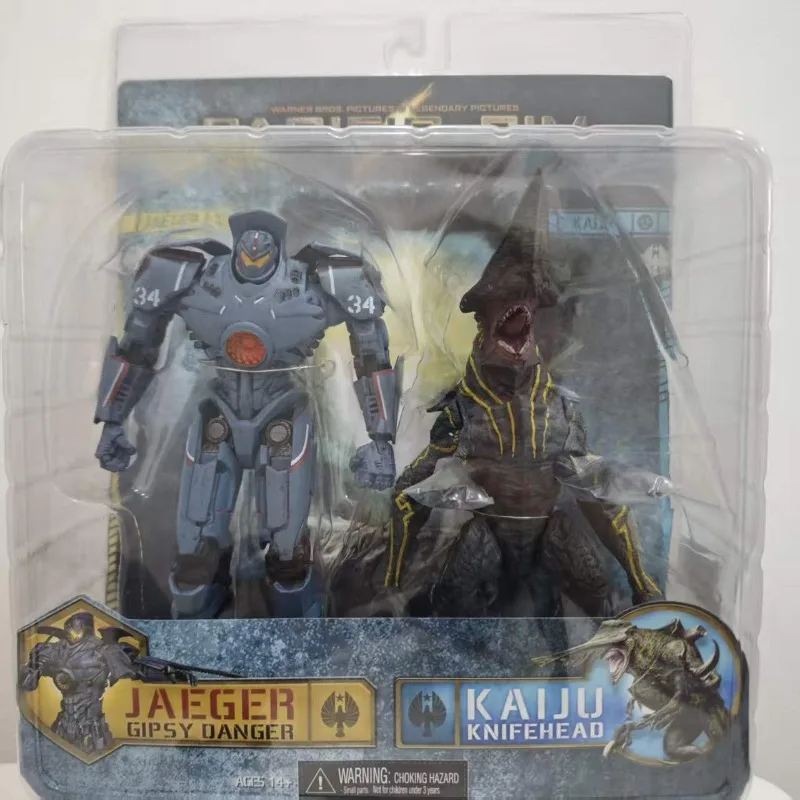Boxed New Anime Movie Pacific Rim Mech Gipsy Danger Knifehead Figurine Figure PVC Model Toys Doll Ornament Fans Gifts