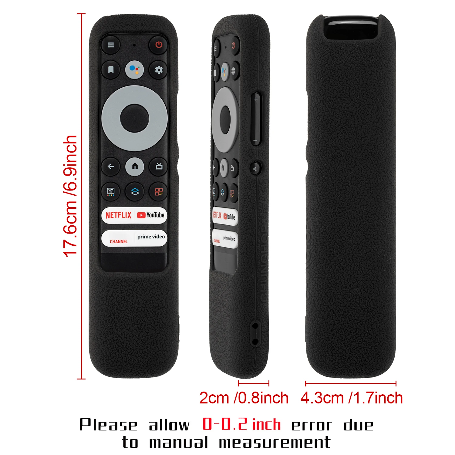 Skin-friendly Remote Covers For TCL RC902N FMR1 TV Remote Anti-Slip Shockproof Protective Silicone Case with Lanyard