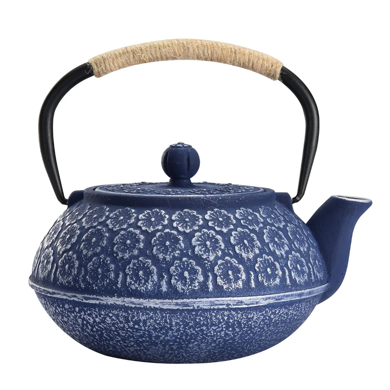 Japanese-Style Cast Iron Kettle Boiling Water Tea Boiling Water Iron Tea Pot Household Cross-Border Tea Set with Strainer