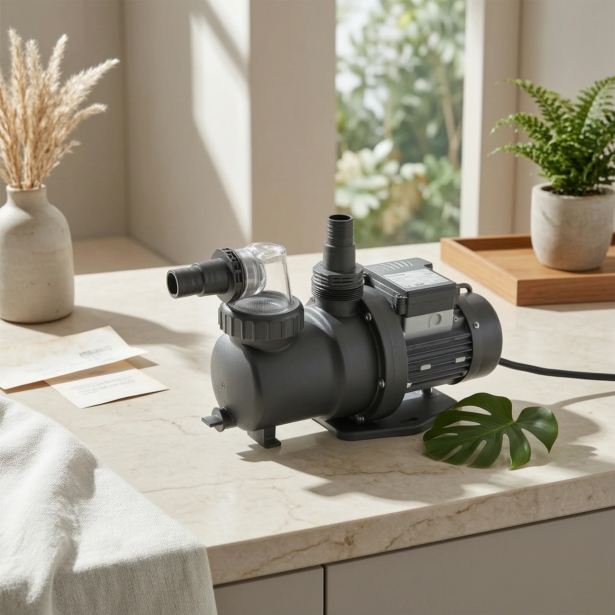 Above Ground Pool Pump Single-Speed Self Priming Pool Pump Highcirculation Long-Lasting for Swimming Pools