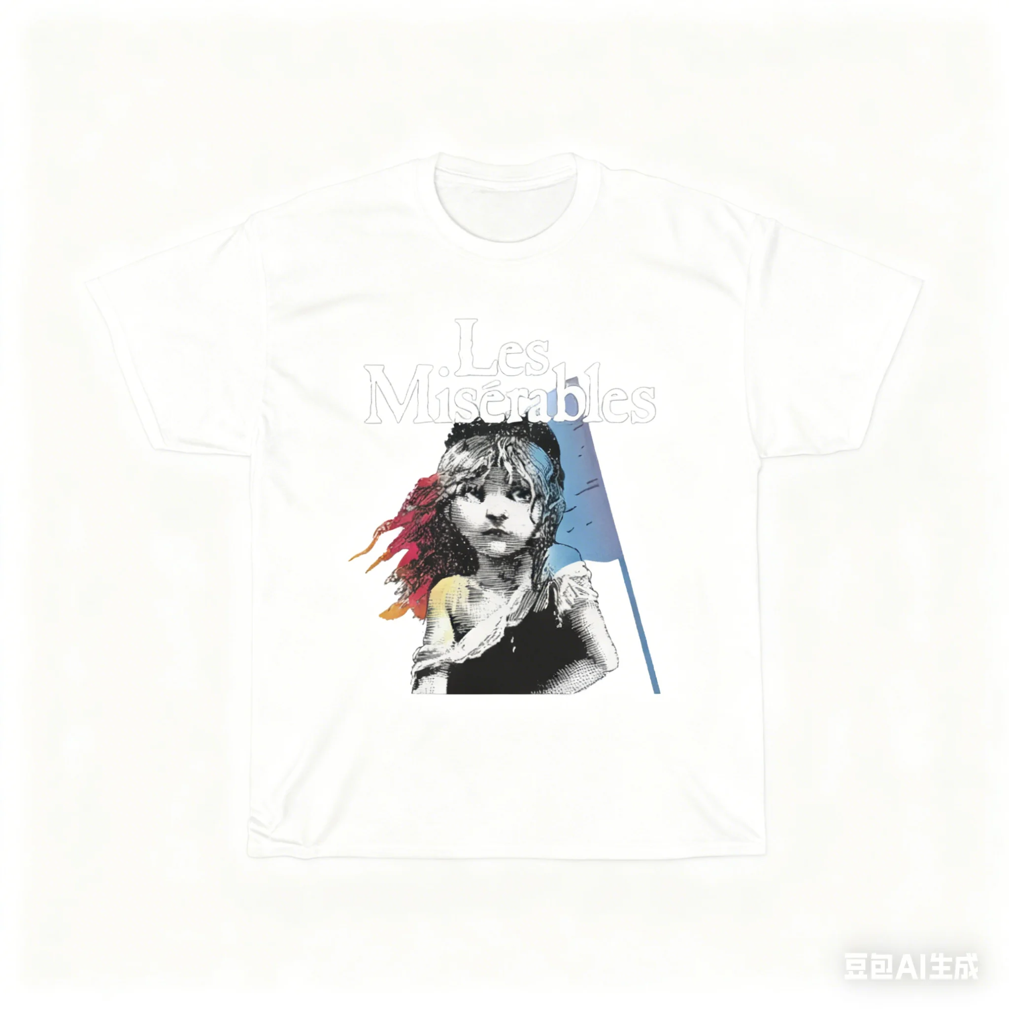 Les Miserables Broadway Musical Show Men's Black T-Shirt Clothing Graphic Short Sleeve Shirt Men Women All-Season