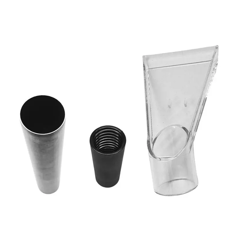 UNCL وصلة مطاطية ناعمة 38 مللي متر رأس ممسحة شفافة أنبوب فولاذي غير قابل للصدأ رأس شفاف مرفق فوهة فراغ رطبة وجافة #1