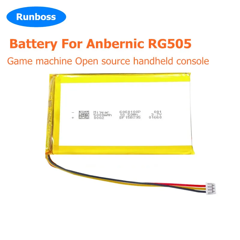 3.8V 606090 595490 5000mAh Lipo Replacement Battery For Anbernic RG505 Game machine Open source handheld console