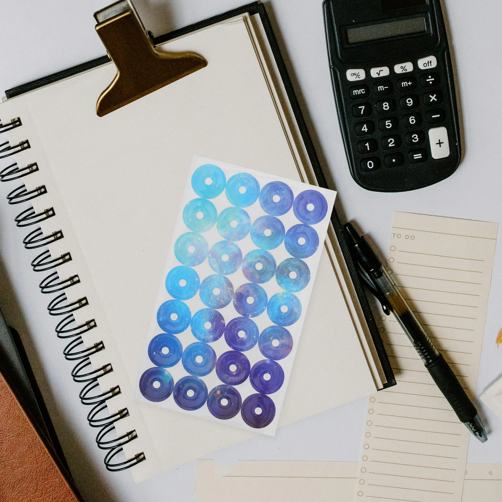 

5pcs Reinforcement Dots Self Adhesive Paper Repair for Binders Notebooks Folders Office School Use Page 20 Sheets 5