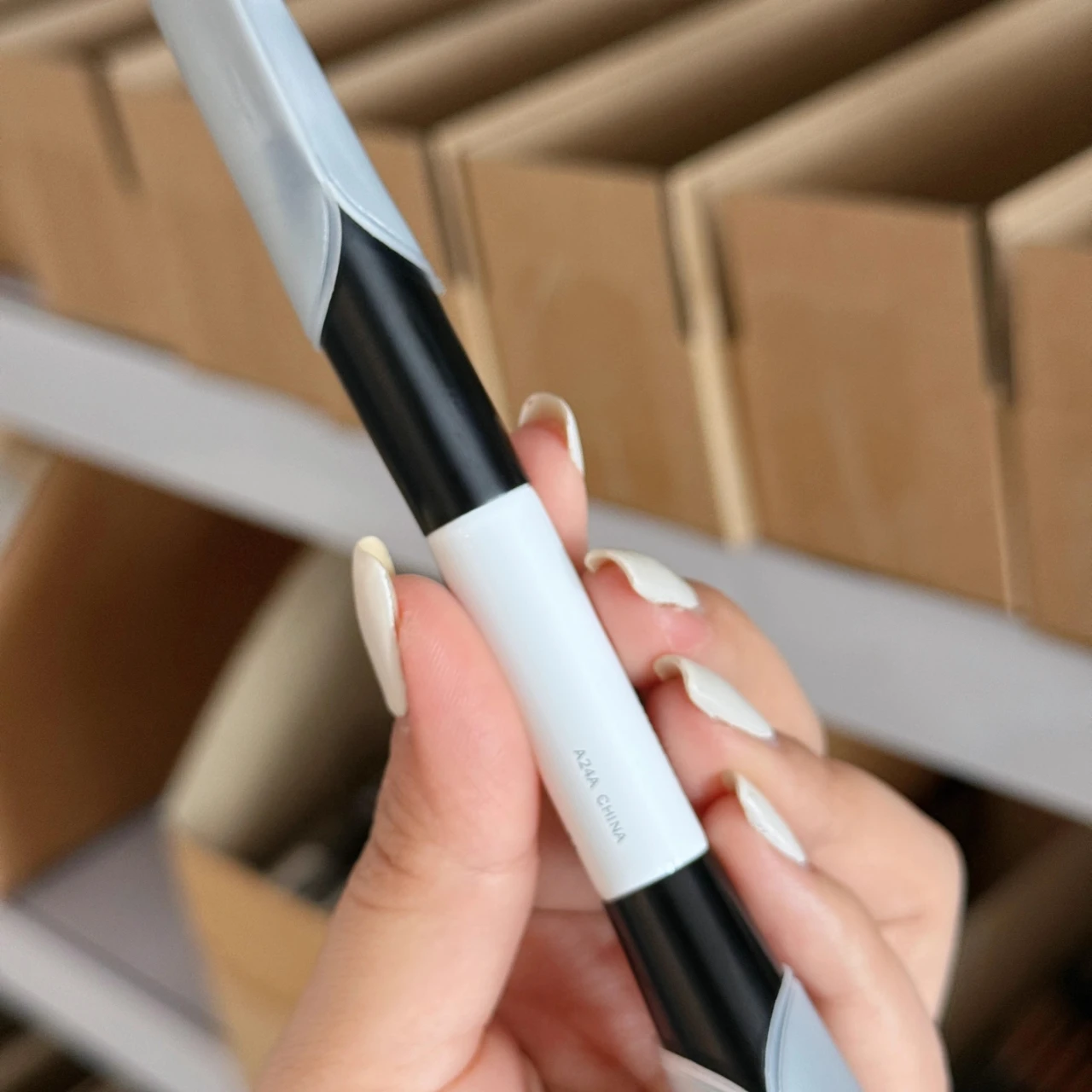 2 in 1 Highlight Blush Makeup F4 EF1 E6 Brush Ambient Soft Glow Blush Brush Soft Fiber Hair Fashion Face  Eyeshadow Brush