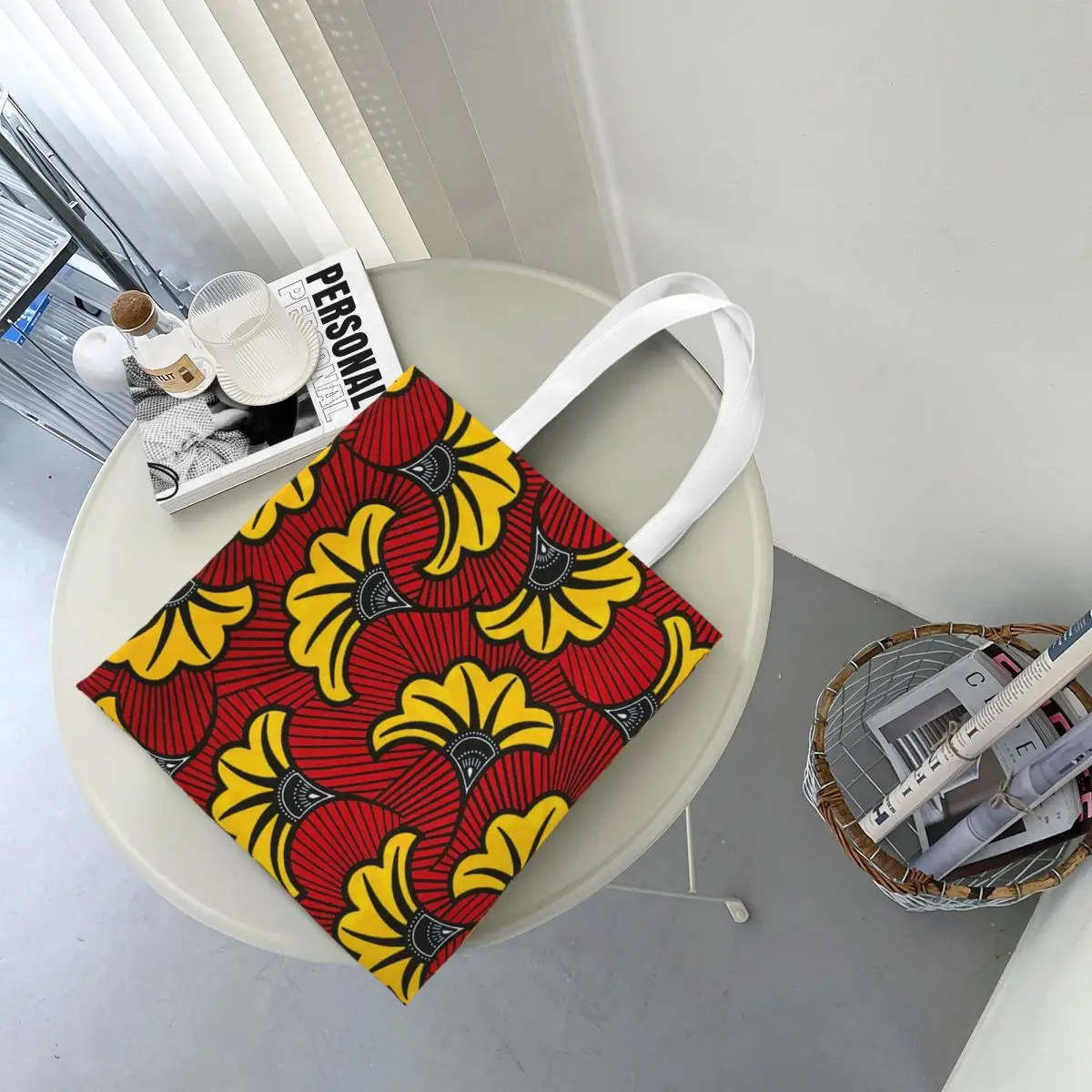 

Африканские сумки для покупок с восковым принтом Анкары, холщовая большая сумка, многоразовая женская сумка через плечо, дорожная сумка