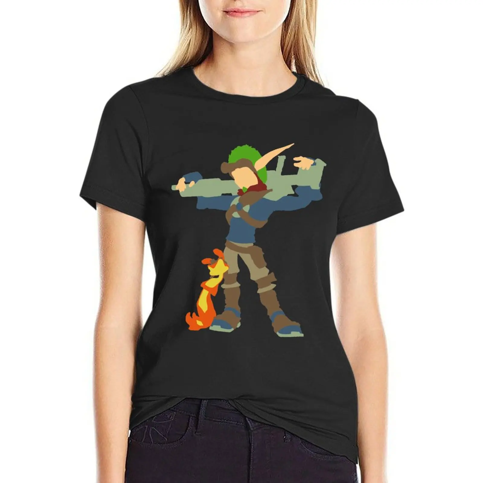 

Jak and Daxter - Minimalist T-Shirt tops Short sleeve tee Female clothing Women's tops