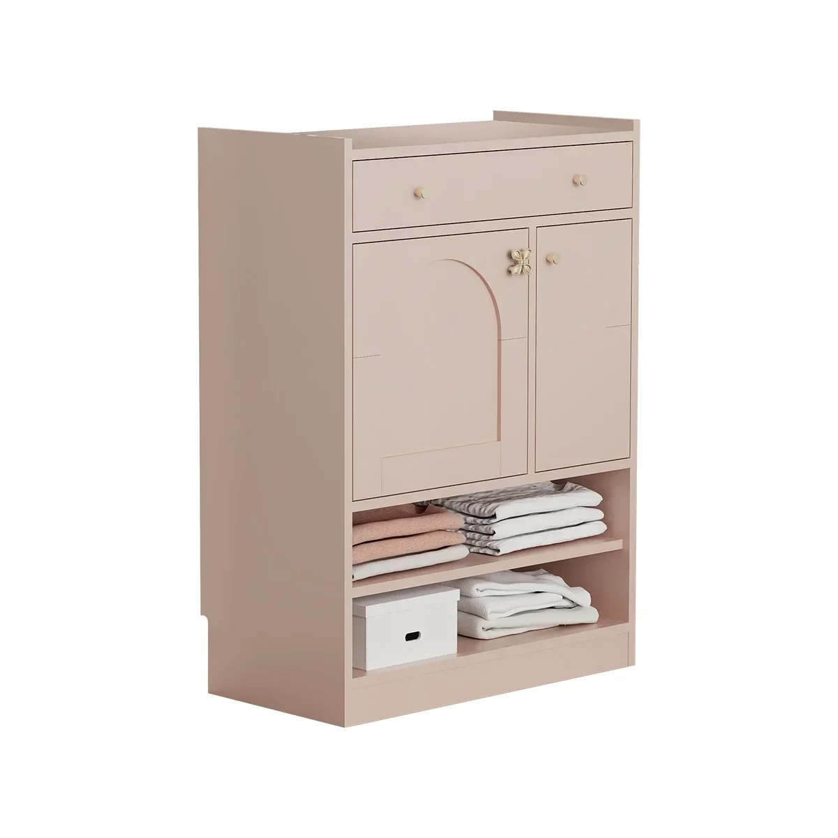 Original dopamine entry shoe cabinet with magic painting, pink small unit, single door storage cabinet, large capacity French