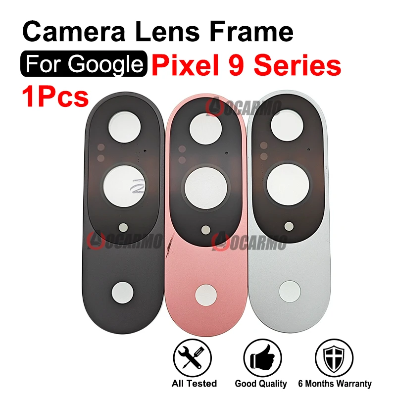 سبج لـ Google Pixel 9 Pro XL 9a 9Pro عدسة الكاميرا الخلفية الخلفية مع جزء استبدال الإطار