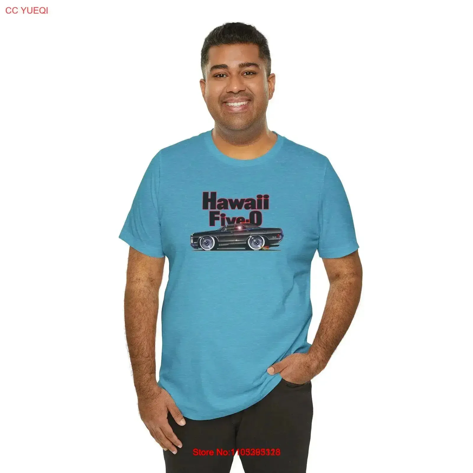 Camiseta HAWAII 5 O Concept Art McGarrett Mercury Park Lane, 11 colores, estilo vintage lavado, cómoda, estilo urbano