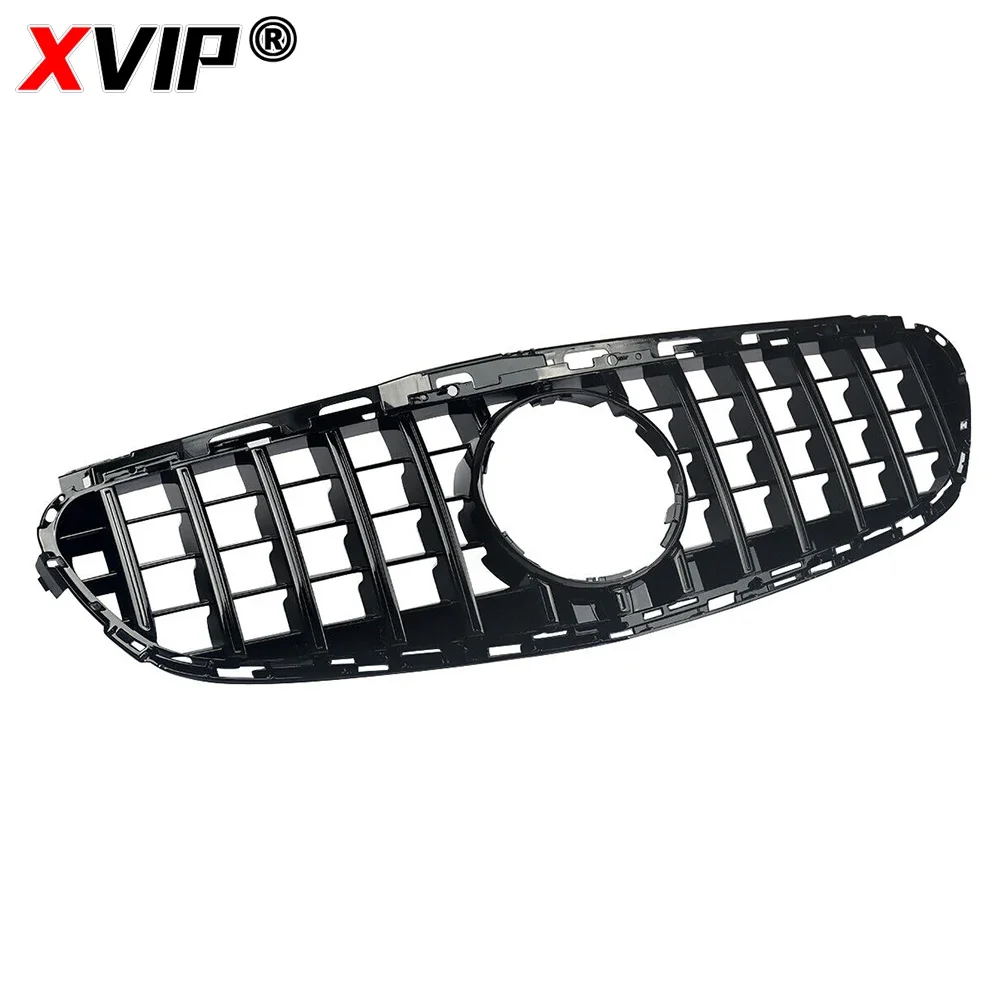 XVIP Chrome Black Diamonds Style Racing Grille For Mercedes Benz E-Class W212 E300 E350 E400 14-16 AMG Style Front Bumper Grille