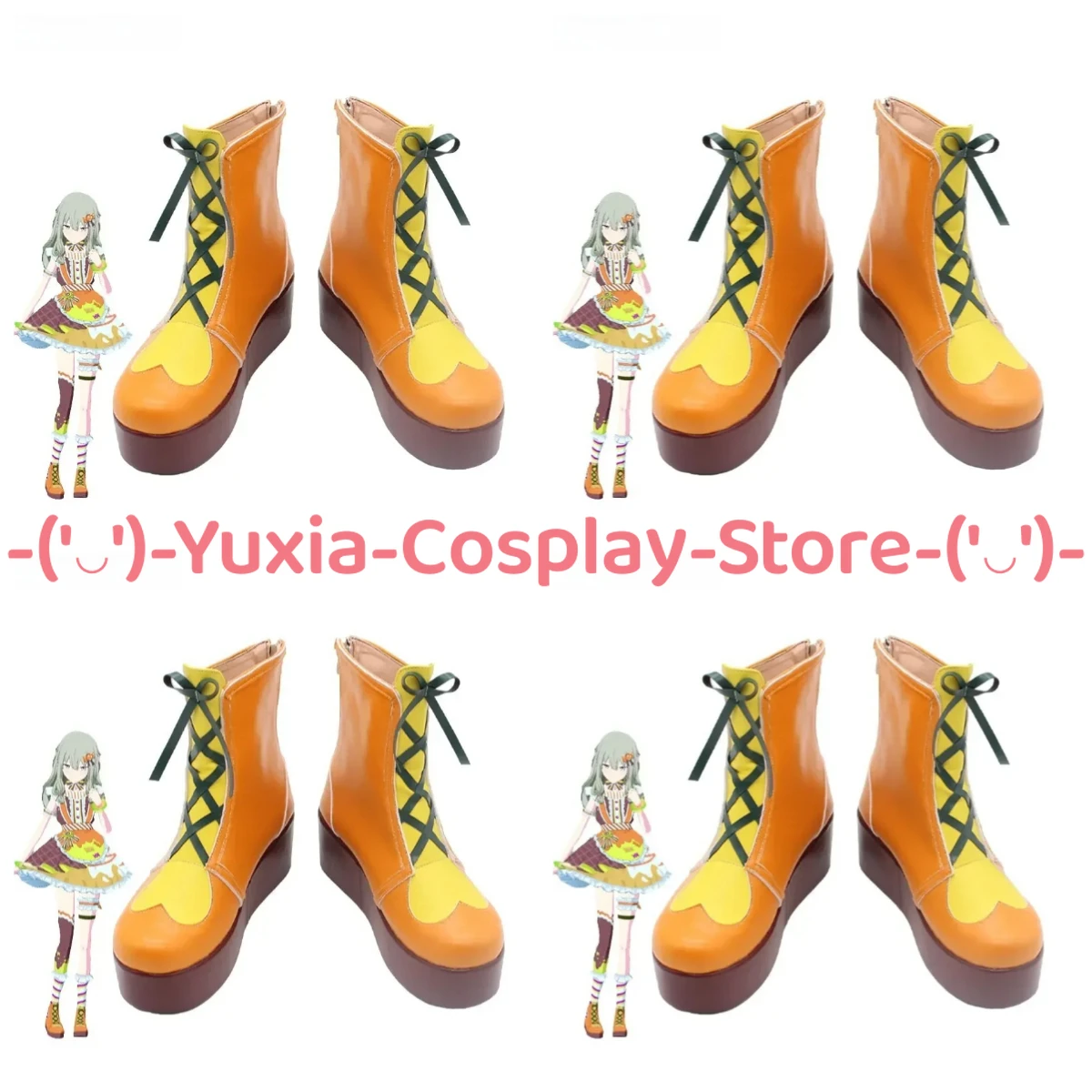 

Yuxiacosplay! Project Sekai Kusanagi Nene Cosplay Shoes Anime Character Prop PU Leather Boots Halloween Carnival Party Costume