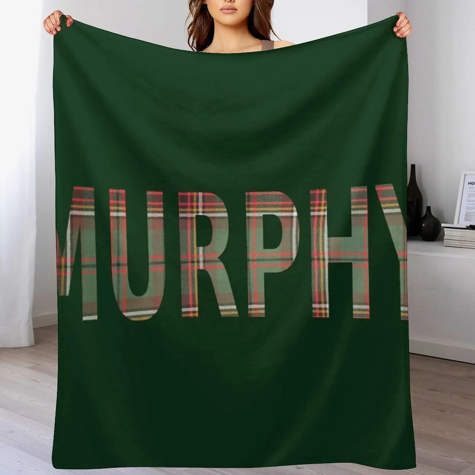 

Tartan Murphy Throw Blanket for winter For Decorative Sofa Summer Beddings Blankets