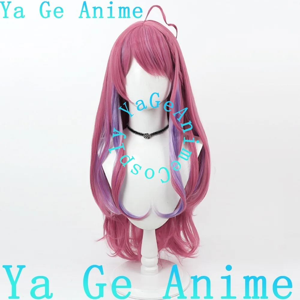 الظاهري VTuber غاسل كوراموتشي ميروتو شعر مستعار تأثيري هالوين كرنفال حفلة الاصطناعية مقاومة للحرارة الشعر متجر Ya Ge أنيمي