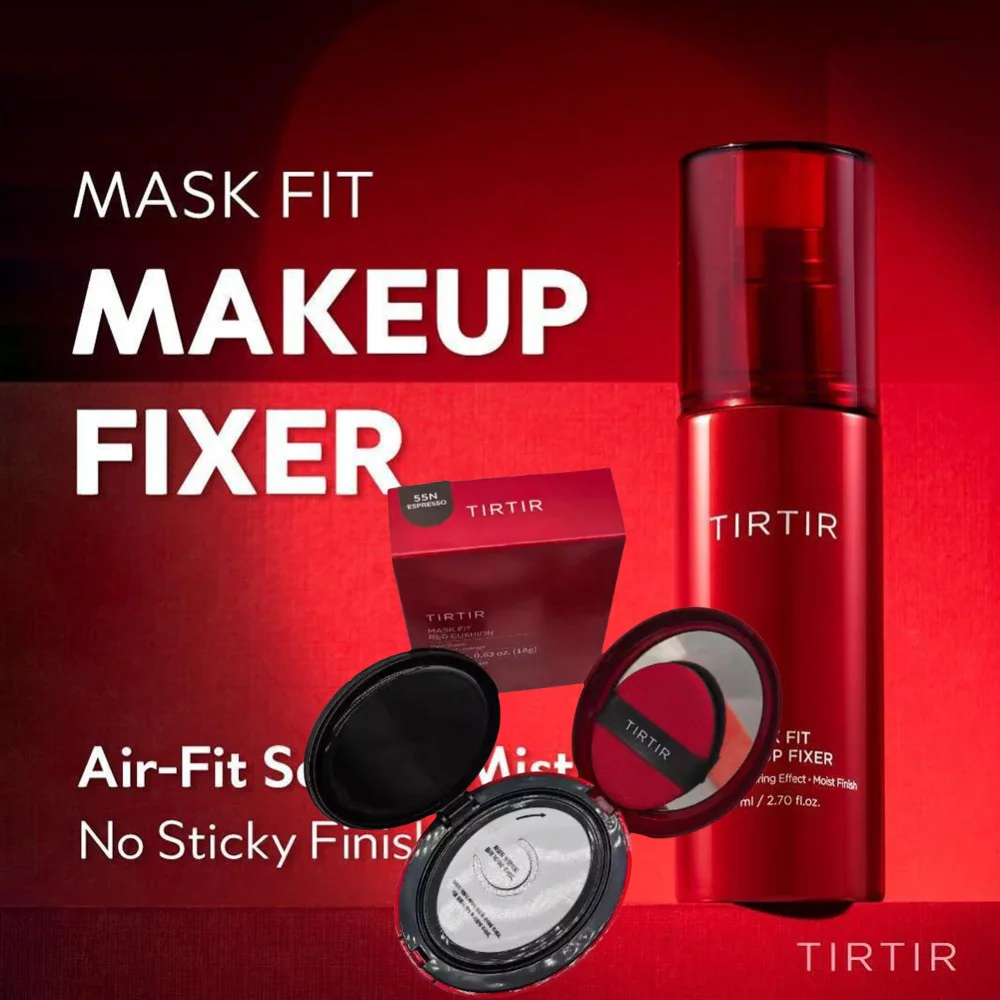 Base de cojín TIRTIR, protector solar de larga duración, cojín de aire, base compacta de alta cobertura, maquillaje coreano Original