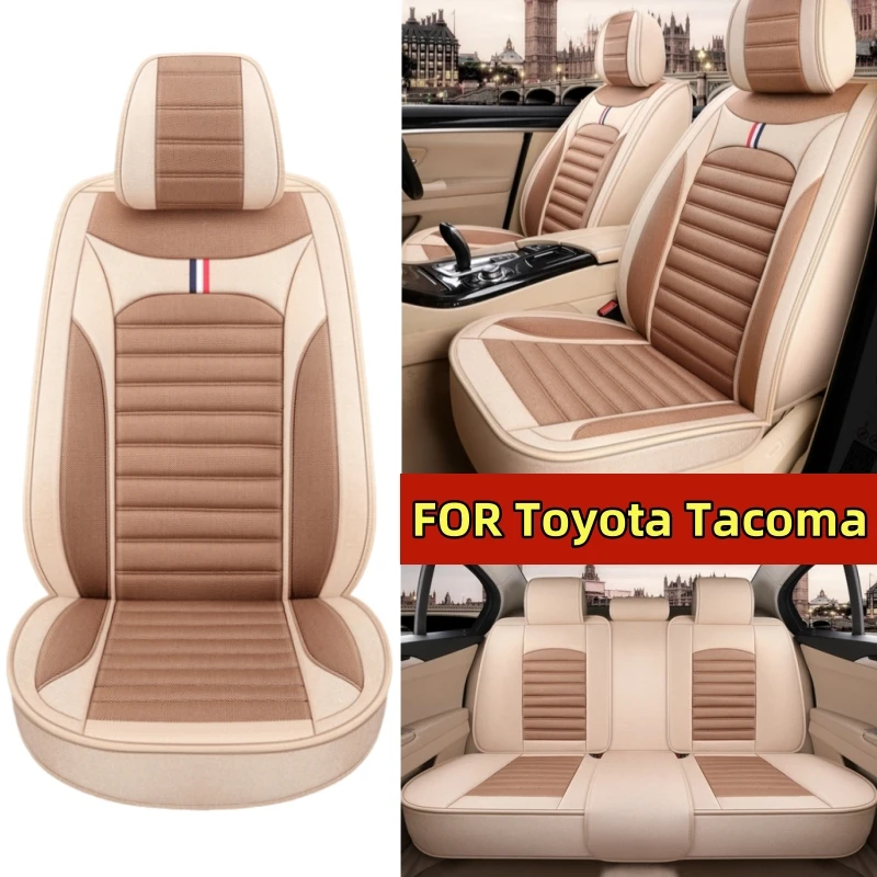 

FOR Toyota Tacoma Car seat cover high-end linen wear-resistant soft and comfortable full set of 5 seats full wrap seat cover