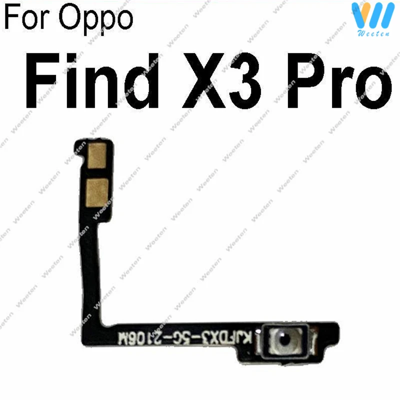 Power Volume Button For OPPO Find X X2 X3 Pro Lite ON OFF Volume Power Side Switch Keys Buttons Flex Cable Ribbon Replacement