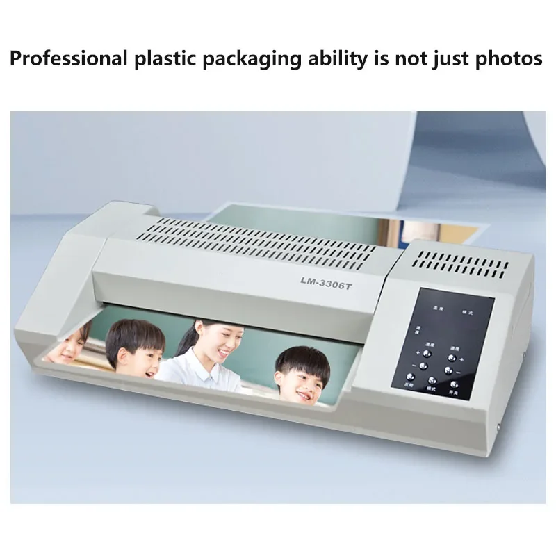 Plastic Sealing Machine Photo Laminating Machine 6Rubber Rollers Commercial Large  High-speed Plastic Molding