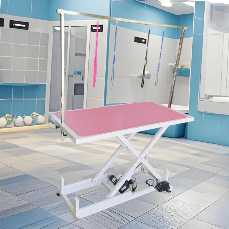 

Ultimate Grooming Efficiency: Electric Lift Pet Table With Dryer, Multi-Function Design For Professional Dog Groomers