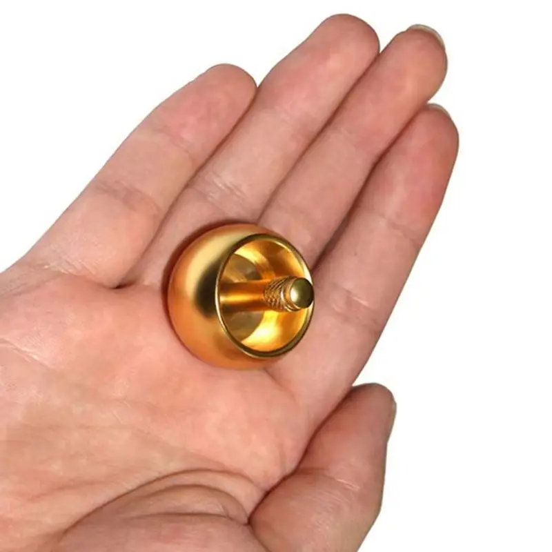 Mushroom Head Metal Gyro Fidget Ring Antistress for Children Simple Dimple Fidgets Hand Spinner Anti Stress Popite Anti-stress