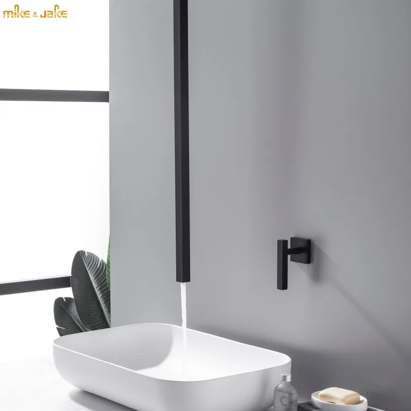 Bathroom ceiling tap 1.6 meter top square Ceiling faucet water style bathroom mixer hot and cold ceiling water tap