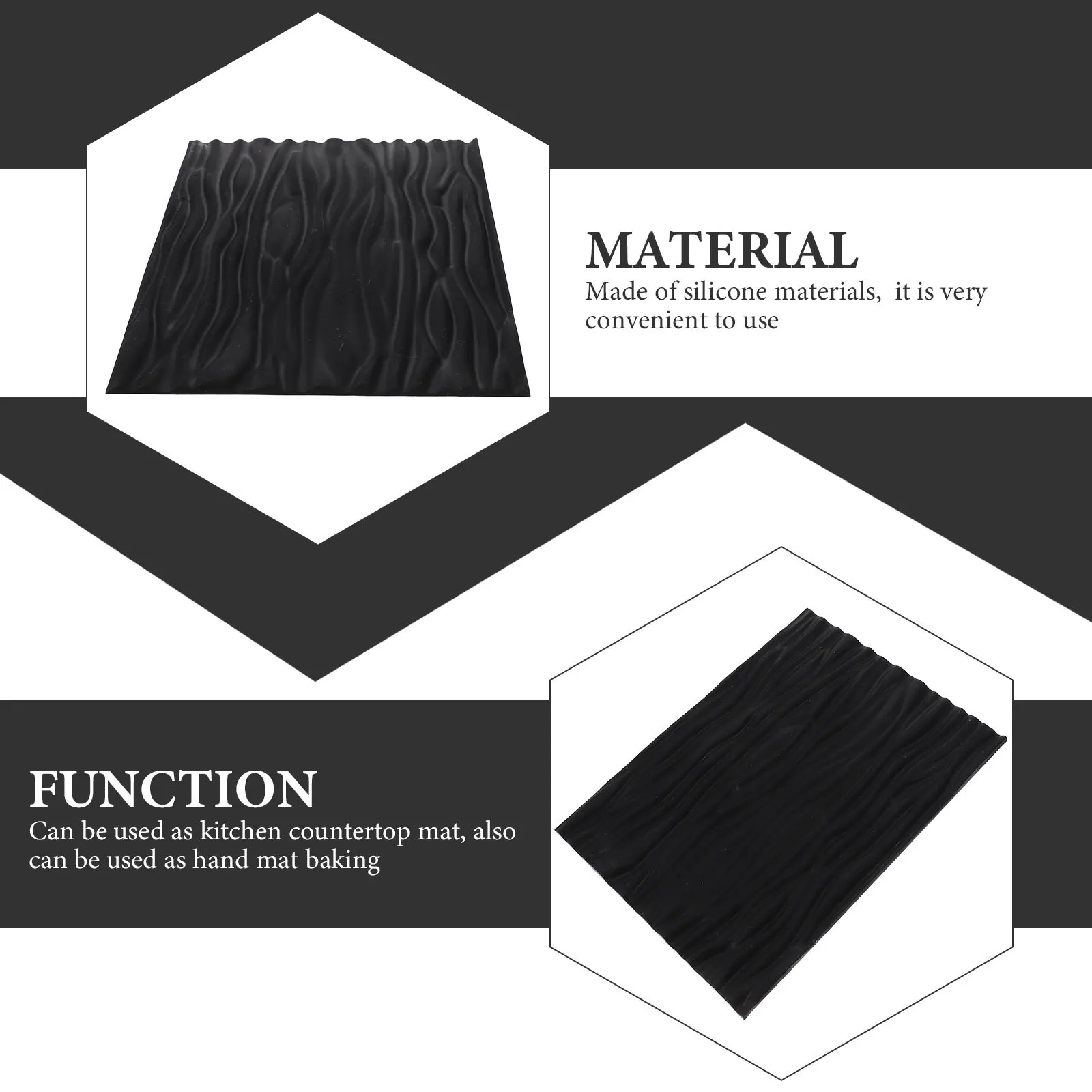 

Silicone Baking Mat Non-Stick Heat-Resistant For Cake Swiss Roll Dessert Reusable Washable Flexible Kitchen Countertop