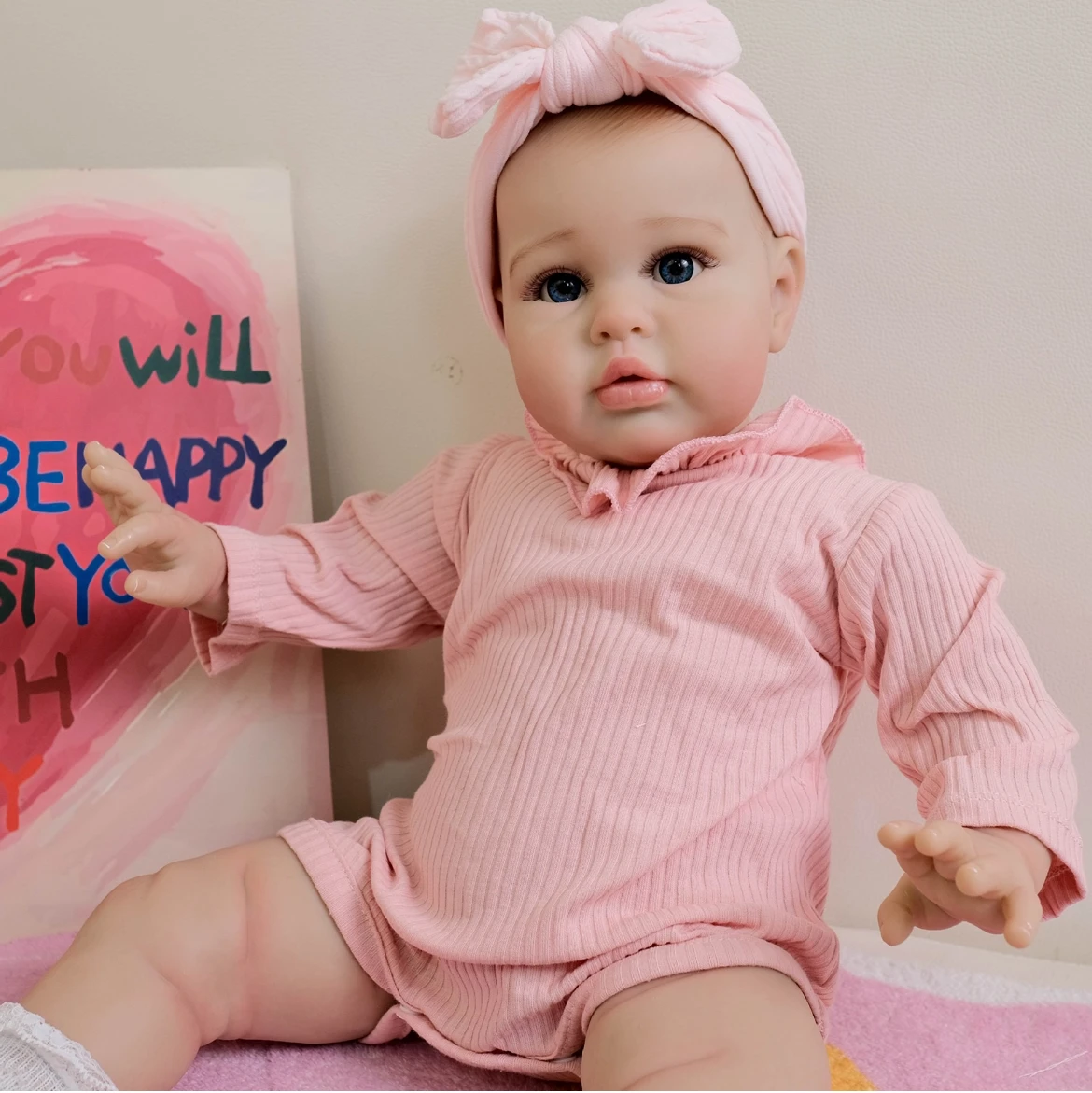 24 inch levensechte herboren pop Aurora Soft Touch met handgeschilderde realistische aderen Een ideaal knuffelig verjaardagscadeau voor kinderen