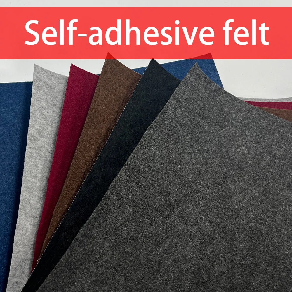 42x90cm Self Adhesive Felt Fabric Anti Slip Noise Reduction Protective Pad 1mm Thick For DIY Craft Home Furniture Drawer Liner