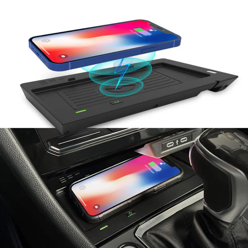 

For VW Jetta Sagitar (2020-2023) Wireless Car Charger - Fast Charging Mobile Phone Panel Adapter |Interior Accessory