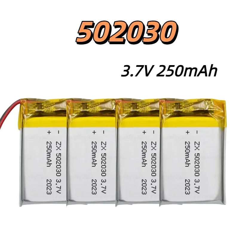 

502030 3.7V 250mAh Lithium Polymer Battery Connector Rechargeable Lipo Battery For Bluetooth Earphone Wireless Mouse