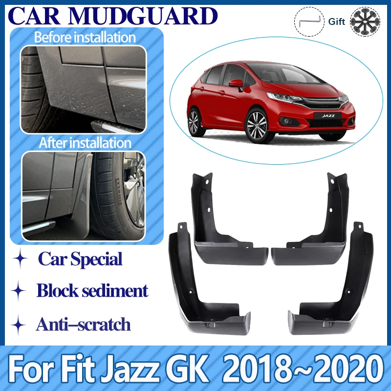 

Car Mudguards For Honda Fit Jazz GK 2018 2019 2020 MK3 Facelift Mudflaps Anti-splash Mud Flaps Guards Fender Auto Accessories 4X