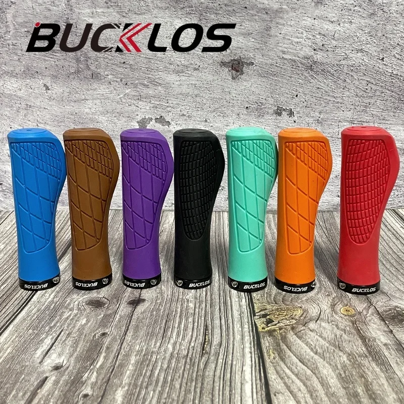 

BUCKLOS Bicycle Grips Handle Lock MTB Ergonomic Mountain Bike Bar Grips Silicone Antislip Bike Handlebar Grip Comfort BMX Parts