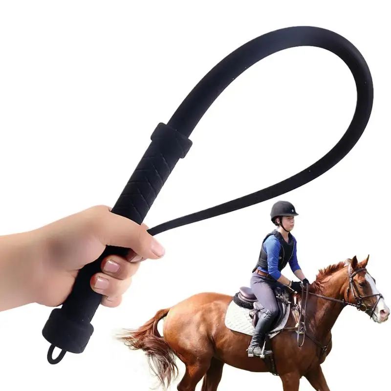 

Riding Whip For Horses Silicone Costume Equestrian Whip Training Tool With Comfortable Handle Cosplay Equipment For Equestrian