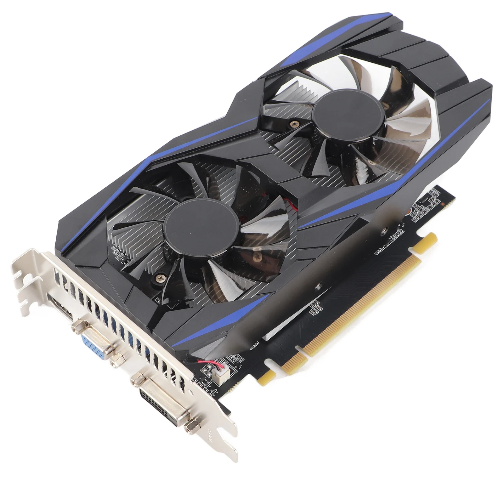 Computer Graphics Card Good Performance Low Noise Graphics Card Small Size 128bit  Bit Width for Dual Fan Desktop Computer