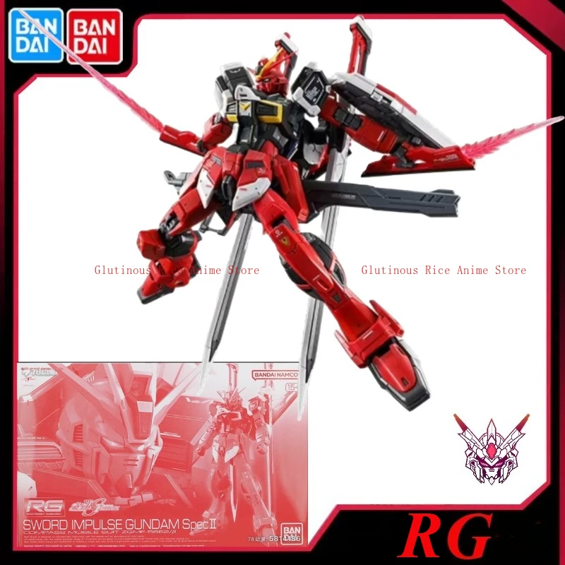 

В наличии Bandai RG 1/144 Sword IMPULSE GUNDAM SPEC2 Аниме Статуи в сборе в полную коробку Модель Оригинальная игрушка Gif