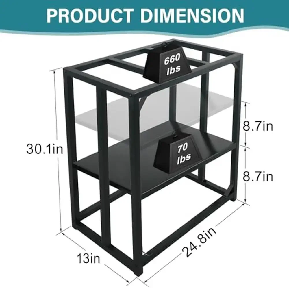 Soporte de Metal ajustable para pecera, soporte para Terrario de reptiles, estante organizador para acuario