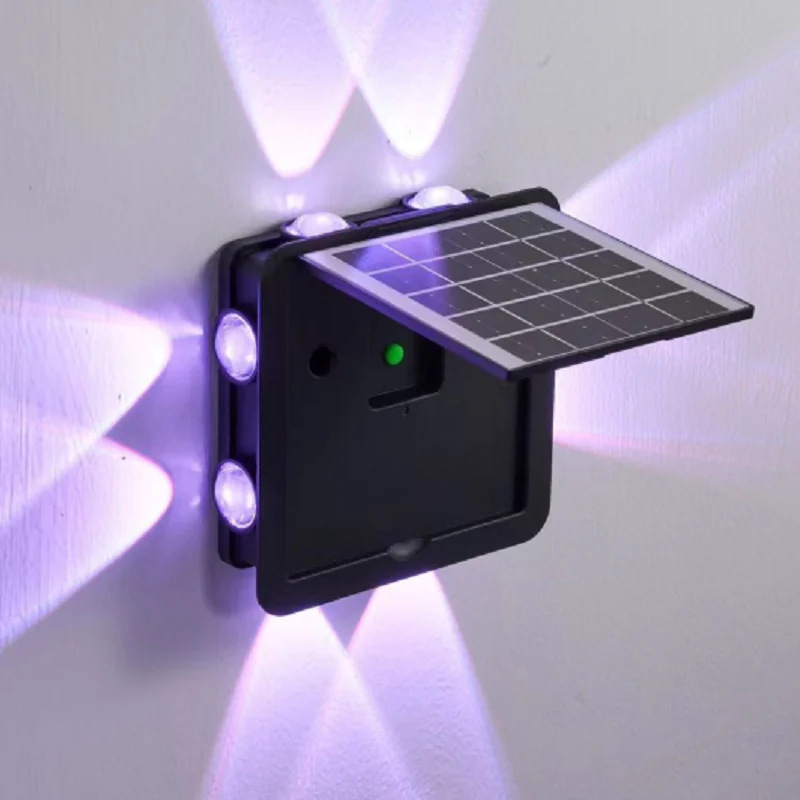 

Outdoor Waterproof Solor Powered Side Street Wall LED Solar Wall Lamp Around Illuminate Home Garden Porch Yard Decoration