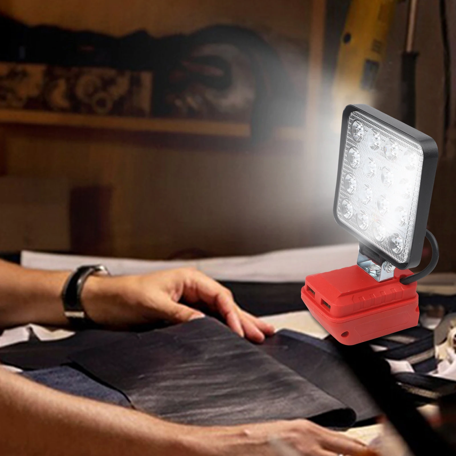 

LED Cordless Work Light for DEVON Batteries with Adjustable Brightness for Enhanced Visibility in Different Settings