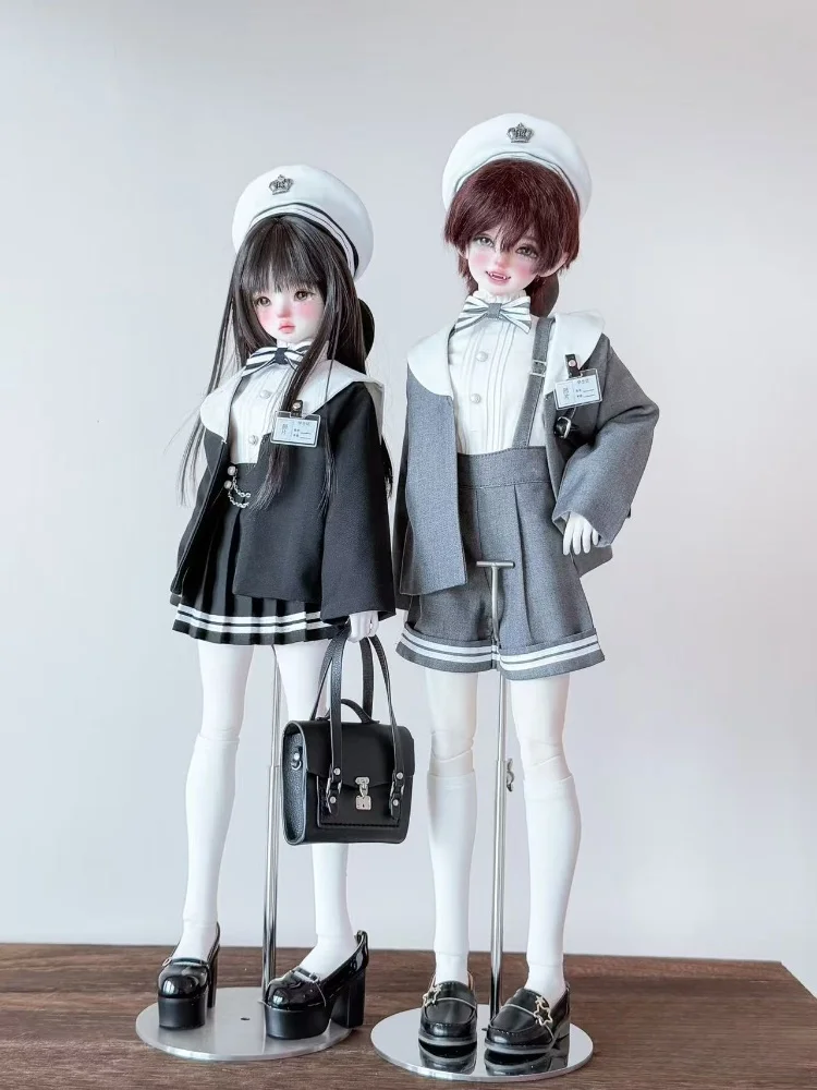 Vestiti per bambole BJD per accessori per bambole 1/4 MSD MDD bambola vestito da marinaio bambola vestire regalo vestiti fai da te (solo vestiti senza bambola senza borsa)