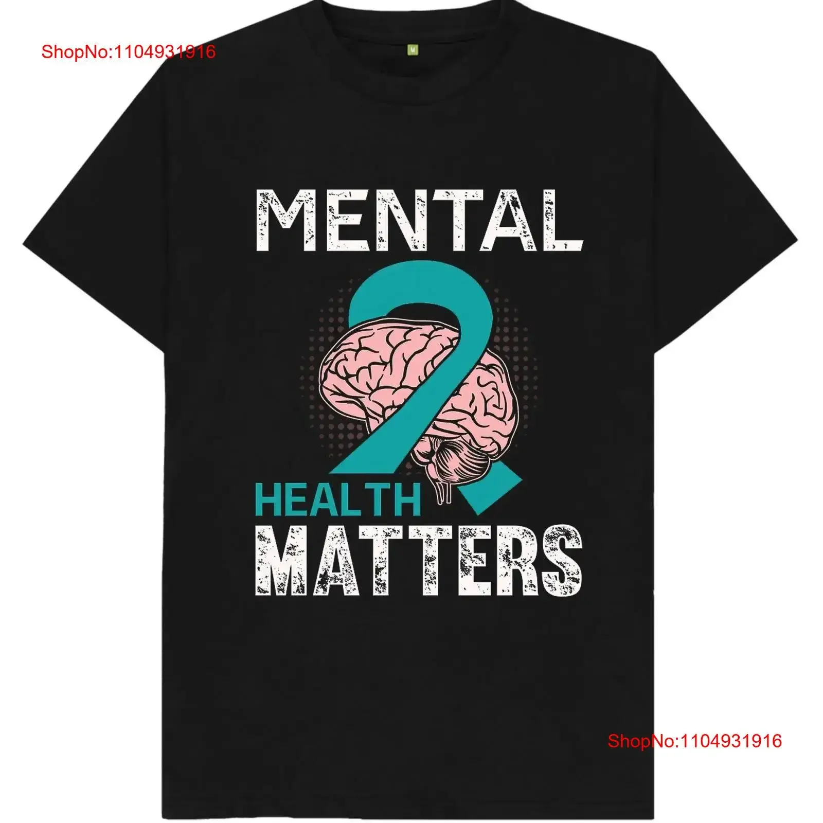 

Футболка Mental Health Matters, винтажная стильная мягкая повседневная эластичная дышащая модная уличная одежда, слегка универсальная