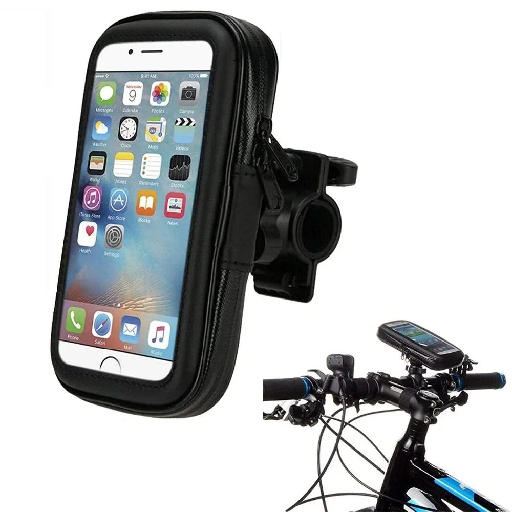 Waterproof Motorcycle Phone Holder For iPhoneX 8 7 6s Bike GPS Holder Armor Phone Bag For iPhone6s Plus Support Telephone Moto