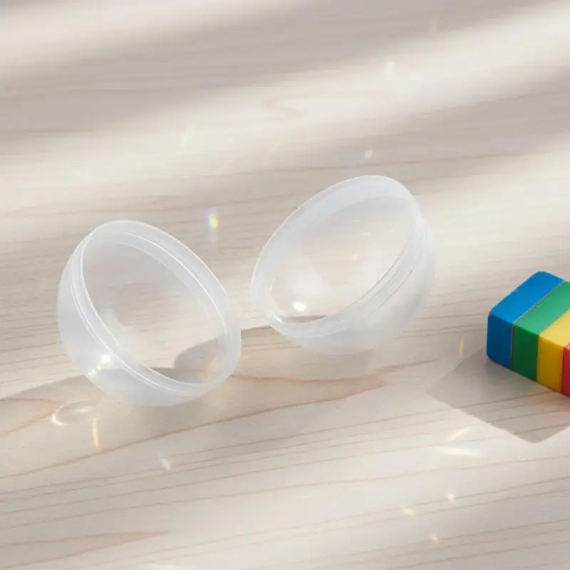 50PCS 60-75MM Empty Plastic Capsule Balls Paintball Storage DIY Toy Container for Birthday Event Party